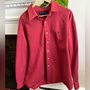Polo Ralph Lauren | Vintage Blake Button Down, 100% Cotton, polo pony logo, red